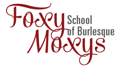 Foxy Moxy's School of Burlesque logo by Sarah Heather Gould