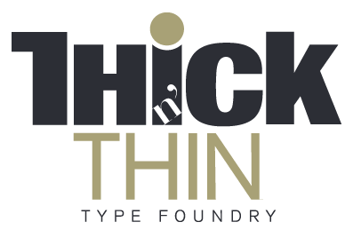 Thick n Thin logo by Sarah Heather Gould