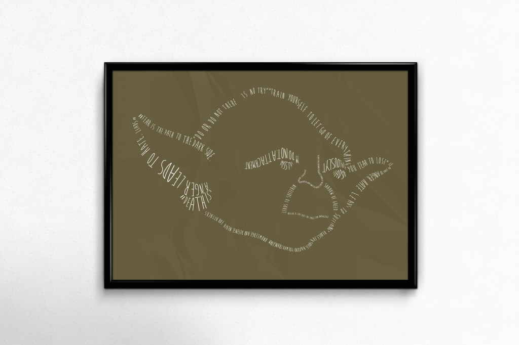 Yoda Typography Poster